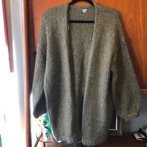 NWOT mohair ballon sleeve oversized cardigan size xs/s. So cute
